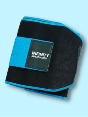 INFINITY Hoop Black and Blue SweatBelt Waist Trainer- L/XL